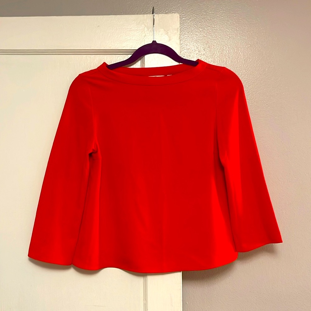 Bright Red Cropped Blouse (XXS)